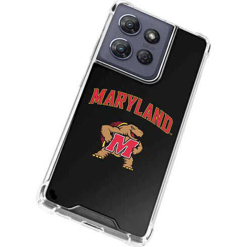 University of Maryland Collegiate Text Moto G Play 5G (2025) Clear Case